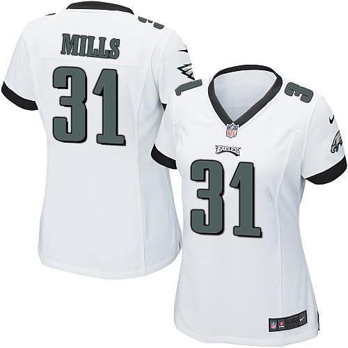Women's Nike Philadelphia Eagles #31 Jalen Mills Game White NFL Jersey