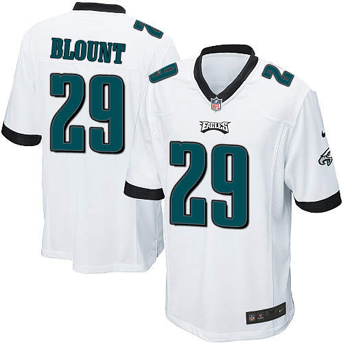 Men's Nike Philadelphia Eagles #29 LeGarrette Blount Game White NFL Jersey
