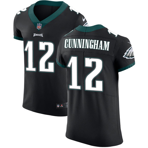 Men's Nike Philadelphia Eagles #12 Randall Cunningham Black Vapor Untouchable Elite Player NFL Jersey