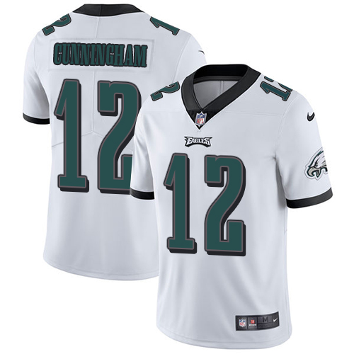 Youth Nike Philadelphia Eagles #12 Randall Cunningham White Vapor Untouchable Limited Player NFL Jersey
