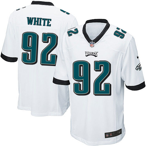 Men's Nike Philadelphia Eagles #92 Reggie White Game White NFL Jersey
