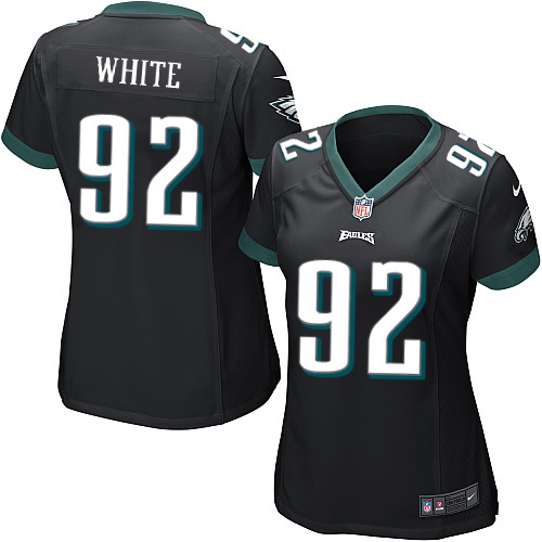 Women's Nike Philadelphia Eagles #92 Reggie White Game Black Alternate NFL Jersey