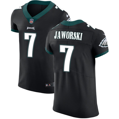 Men's Nike Philadelphia Eagles #7 Ron Jaworski Black Vapor Untouchable Elite Player NFL Jersey