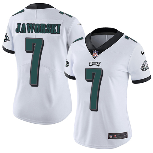 Women's Nike Philadelphia Eagles #7 Ron Jaworski White Vapor Untouchable Limited Player NFL Jersey