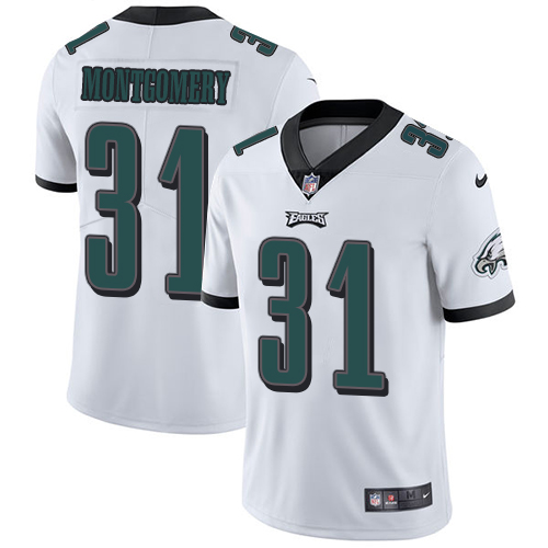 Youth Nike Philadelphia Eagles #31 Wilbert Montgomery White Vapor Untouchable Limited Player NFL Jersey