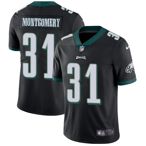 Youth Nike Philadelphia Eagles #31 Wilbert Montgomery Black Alternate Vapor Untouchable Limited Player NFL Jersey