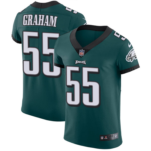 Men's Nike Philadelphia Eagles #55 Brandon Graham Midnight Green Team Color Vapor Untouchable Elite Player NFL Jersey