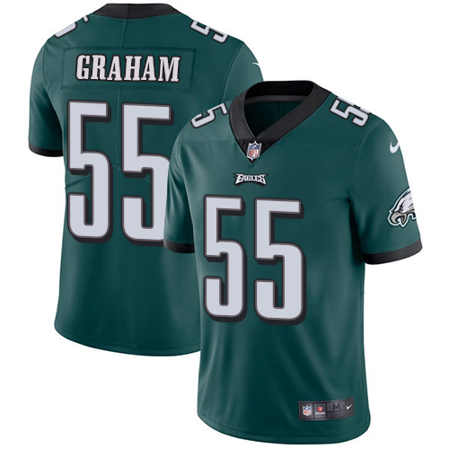 Men's Nike Philadelphia Eagles #55 Brandon Graham Midnight Green Team Color Vapor Untouchable Limited Player NFL Jersey