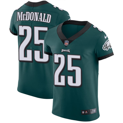 Men's Nike Philadelphia Eagles #25 Tommy McDonald Midnight Green Team Color Vapor Untouchable Elite Player NFL Jersey