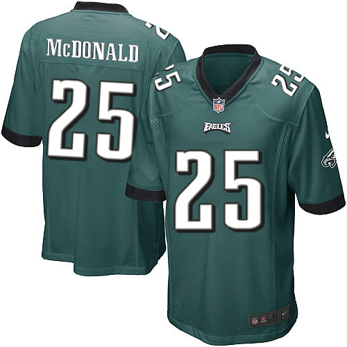 Men's Nike Philadelphia Eagles #25 Tommy McDonald Game Midnight Green Team Color NFL Jersey