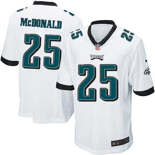 Men's Nike Philadelphia Eagles #25 Tommy McDonald Game White NFL Jersey
