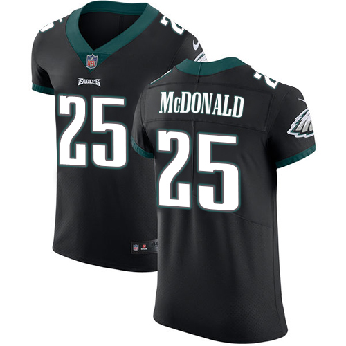 Men's Nike Philadelphia Eagles #25 Tommy McDonald Black Vapor Untouchable Elite Player NFL Jersey