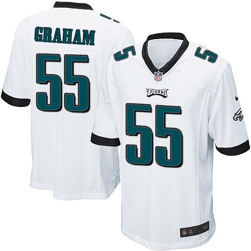 Men's Nike Philadelphia Eagles #55 Brandon Graham Game White NFL Jersey
