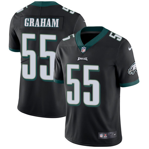 Men's Nike Philadelphia Eagles #55 Brandon Graham Black Alternate Vapor Untouchable Limited Player NFL Jersey