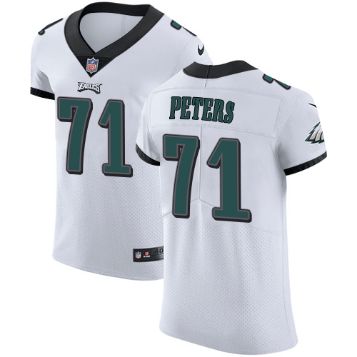 Men's Nike Philadelphia Eagles #71 Jason Peters White Vapor Untouchable Elite Player NFL Jersey