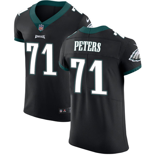 Men's Nike Philadelphia Eagles #71 Jason Peters Black Vapor Untouchable Elite Player NFL Jersey