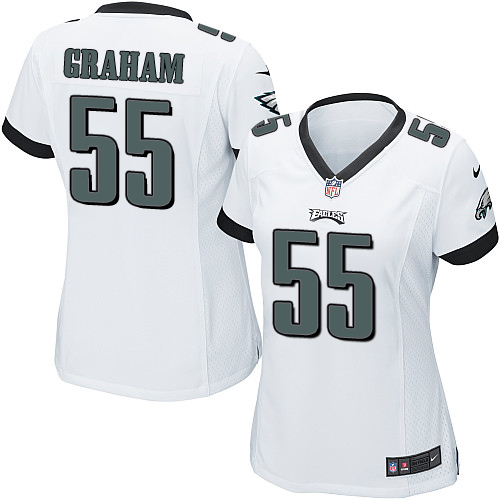 Women's Nike Philadelphia Eagles #55 Brandon Graham Game White NFL Jersey