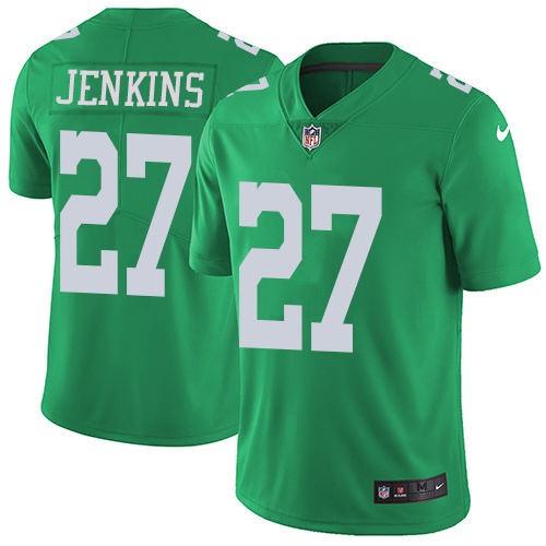 Men's Nike Philadelphia Eagles #27 Malcolm Jenkins Limited Green Rush Vapor Untouchable NFL Jersey