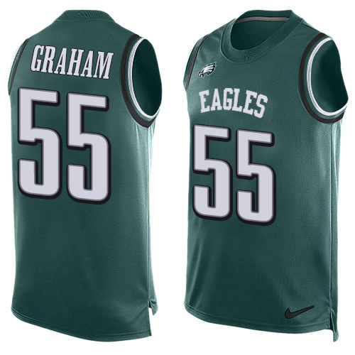 Men's Nike Philadelphia Eagles #55 Brandon Graham Limited Midnight Green Player Name & Number Tank Top NFL Jersey
