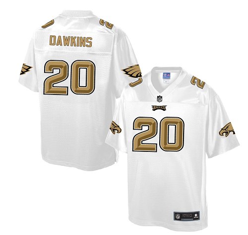 Men's Nike Philadelphia Eagles #20 Brian Dawkins Game White Pro Line Fashion NFL Jersey