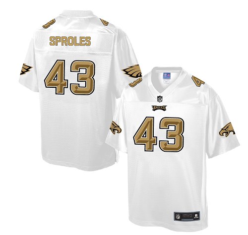 Men's Nike Philadelphia Eagles #43 Darren Sproles Game White Pro Line Fashion NFL Jersey