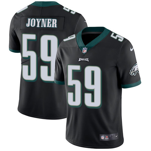 Men's Nike Philadelphia Eagles #59 Seth Joyner Black Alternate Vapor Untouchable Limited Player NFL Jersey
