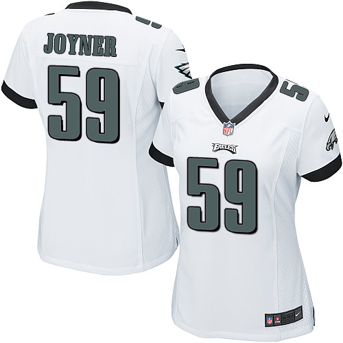 Women's Nike Philadelphia Eagles #59 Seth Joyner Game White NFL Jersey