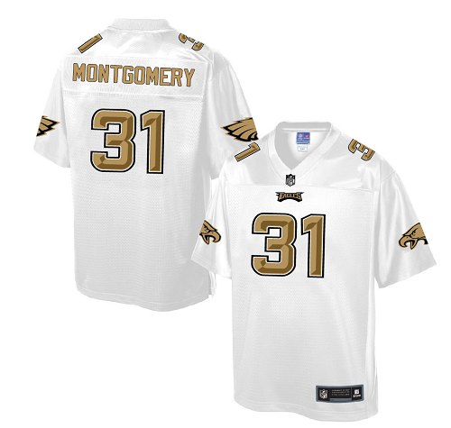 Men's Nike Philadelphia Eagles #31 Wilbert Montgomery Game White Pro Line Fashion NFL Jersey