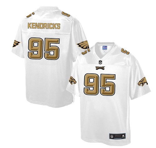 Men's Nike Philadelphia Eagles #95 Mychal Kendricks Game White Pro Line Fashion NFL Jersey