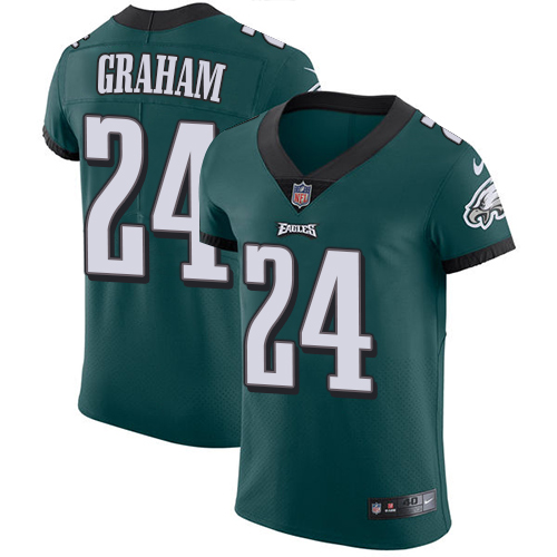 Men's Nike Philadelphia Eagles #24 Corey Graham Midnight Green Team Color Vapor Untouchable Elite Player NFL Jersey
