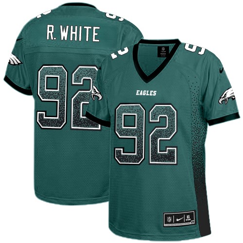 Women's Nike Philadelphia Eagles #92 Reggie White Limited Midnight Green Drift Fashion NFL Jersey