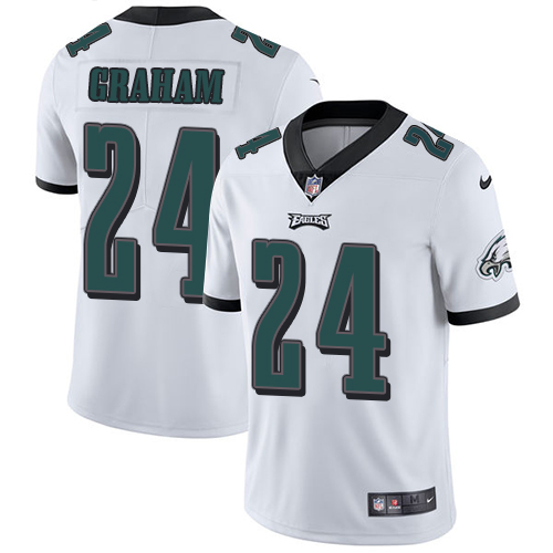 Men's Nike Philadelphia Eagles #24 Corey Graham White Vapor Untouchable Limited Player NFL Jersey