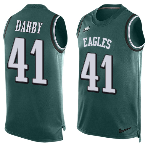 Men's Nike Philadelphia Eagles #41 Ronald Darby Limited Midnight Green Player Name & Number Tank Top NFL Jersey
