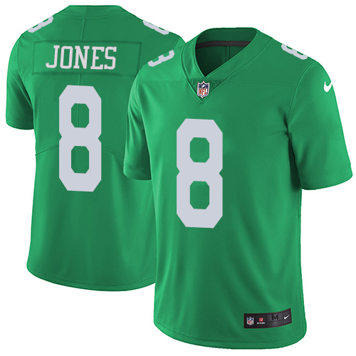 Men's Nike Philadelphia Eagles #8 Donnie Jones Limited Green Rush Vapor Untouchable NFL Jersey