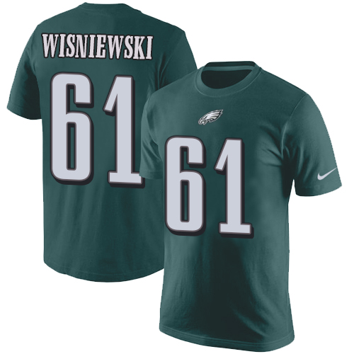 NFL Nike Philadelphia Eagles #61 Stefen Wisniewski Green Rush Pride Name & Number T-Shirt