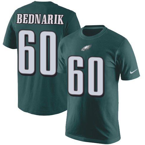 NFL Nike Philadelphia Eagles #60 Chuck Bednarik Green Rush Pride Name & Number T-Shirt