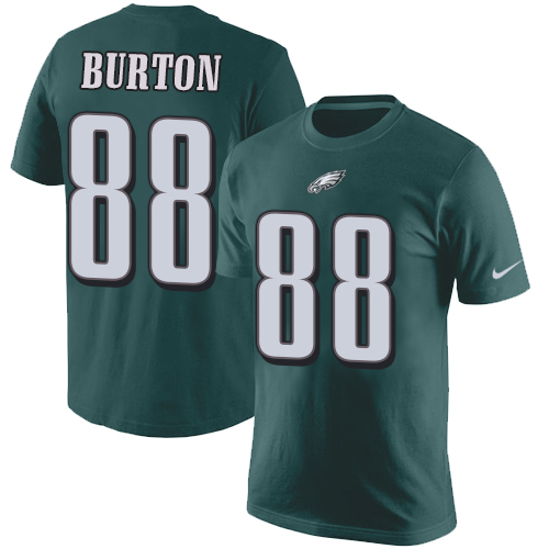 NFL Nike Philadelphia Eagles #88 Trey Burton Green Rush Pride Name & Number T-Shirt
