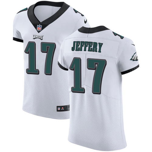 Men's Nike Philadelphia Eagles #17 Alshon Jeffery White Vapor Untouchable Elite Player NFL Jersey