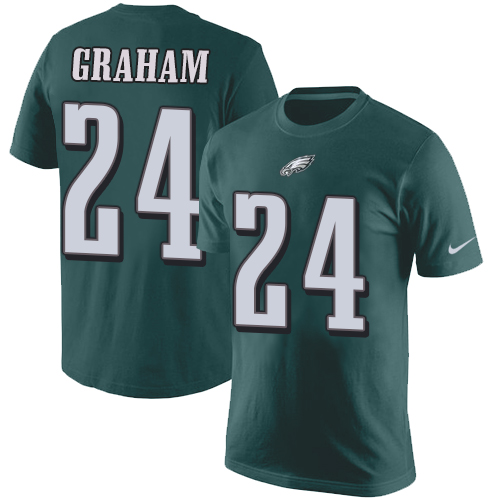 NFL Nike Philadelphia Eagles #24 Corey Graham Green Rush Pride Name & Number T-Shirt