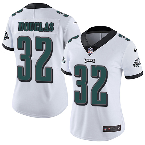 Women's Nike Philadelphia Eagles #32 Rasul Douglas White Vapor Untouchable Limited Player NFL Jersey