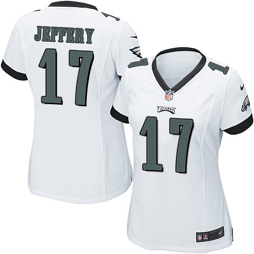 Women's Nike Philadelphia Eagles #17 Alshon Jeffery Game White NFL Jersey