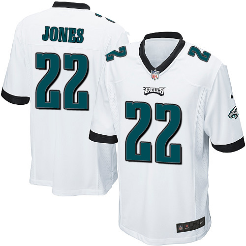Men's Nike Philadelphia Eagles #22 Sidney Jones Game White NFL Jersey