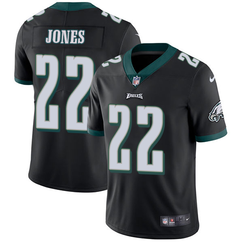 Men's Nike Philadelphia Eagles #22 Sidney Jones Black Alternate Vapor Untouchable Limited Player NFL Jersey