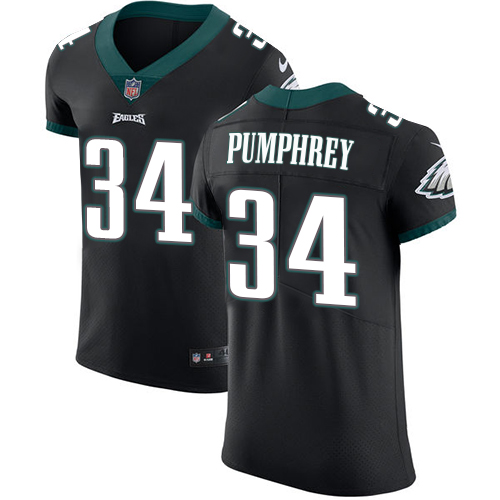 Men's Nike Philadelphia Eagles #34 Donnel Pumphrey Black Vapor Untouchable Elite Player NFL Jersey