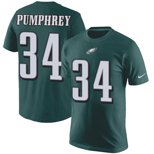 NFL Nike Philadelphia Eagles #34 Donnel Pumphrey Green Rush Pride Name & Number T-Shirt