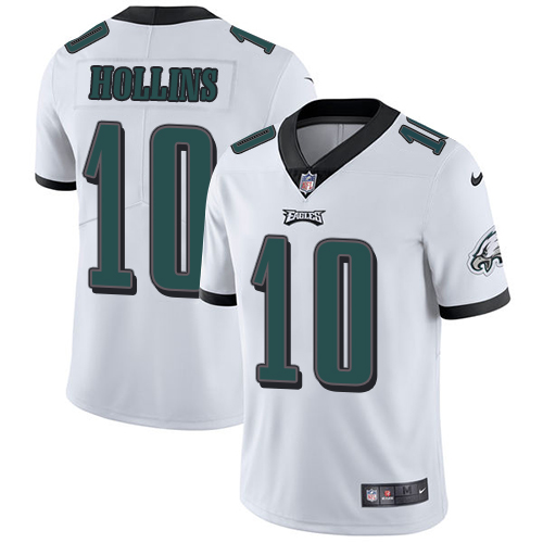 Men's Nike Philadelphia Eagles #10 Mack Hollins White Vapor Untouchable Limited Player NFL Jersey
