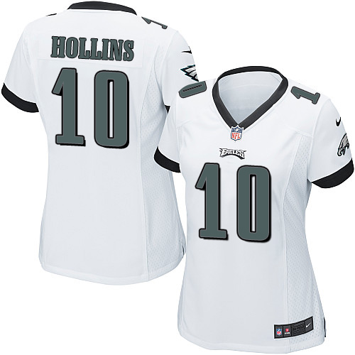 Women's Nike Philadelphia Eagles #10 Mack Hollins Game White NFL Jersey