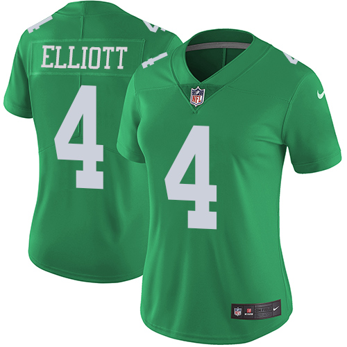 Women's Nike Philadelphia Eagles #4 Jake Elliott Limited Green Rush Vapor Untouchable NFL Jersey
