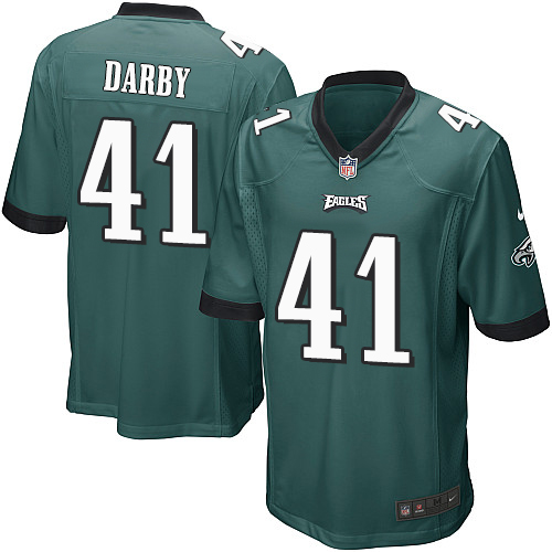 Men's Nike Philadelphia Eagles #41 Ronald Darby Game Midnight Green Team Color NFL Jersey