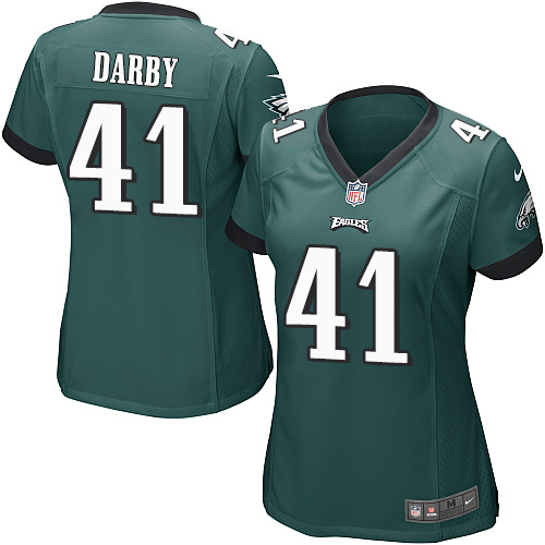 Women's Nike Philadelphia Eagles #41 Ronald Darby Game Midnight Green Team Color NFL Jersey
